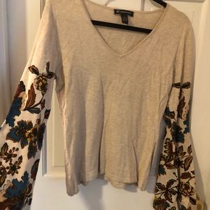 Bell sleeve boho sweater